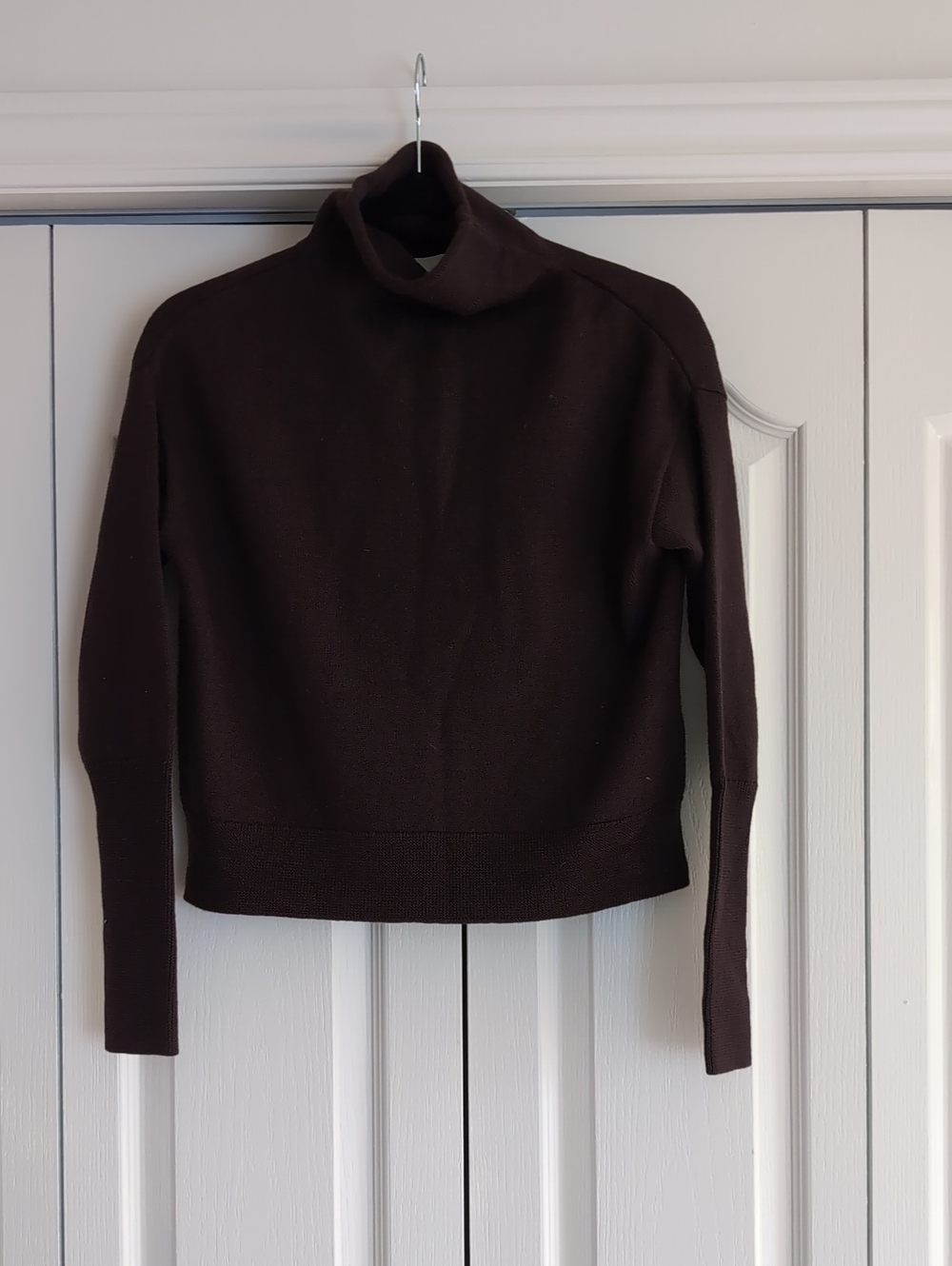 Aritzia Brown Merino Wool Turtleneck Women's Sweater